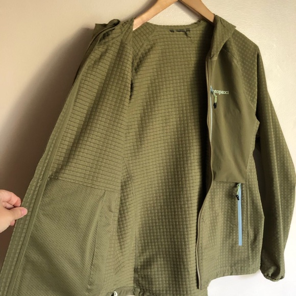 Cotopaxi Yermo Hooded Softshell WIndbreaker Rain Jacket Coat in Moss size Small - Picture 4 of 5